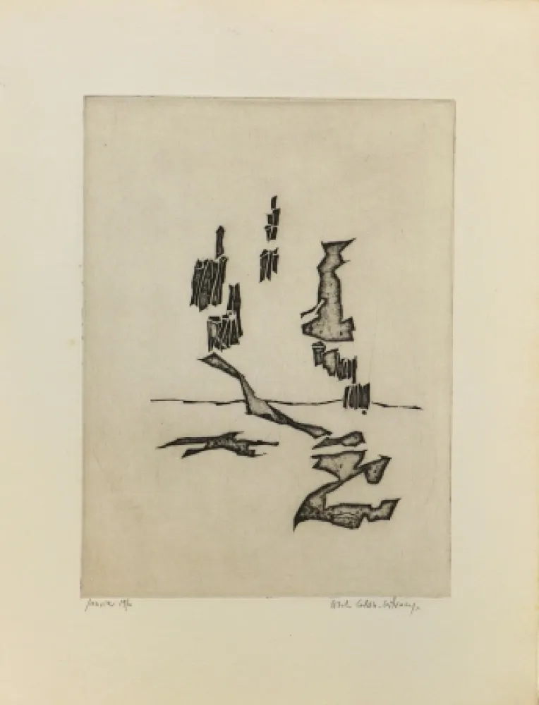 Grabado Celan Lestrange - Sans titre 