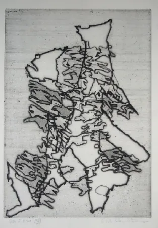 Grabado Celan Lestrange - Schwarzmaut - 13