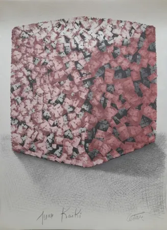 Litografía Cesar - Hommage à Marie Curie 