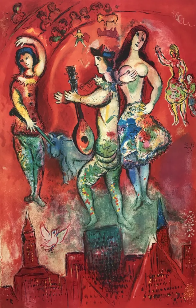 Litografía Chagall - Carmen