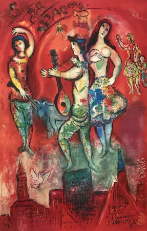 Litografía Chagall - Carmen