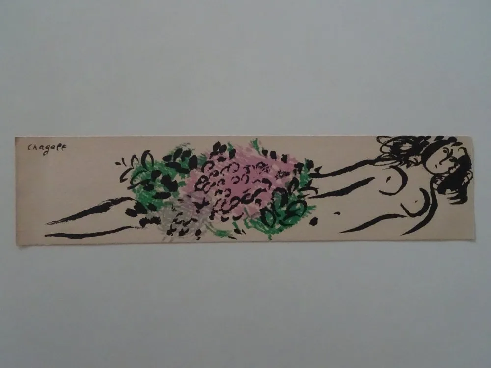 Litografía Chagall - Carte