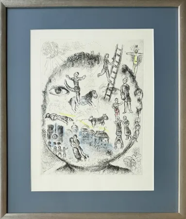 Aguafuerte Y Aguatinta Chagall - Celui qui dit les choses sans rien dire, Planche V