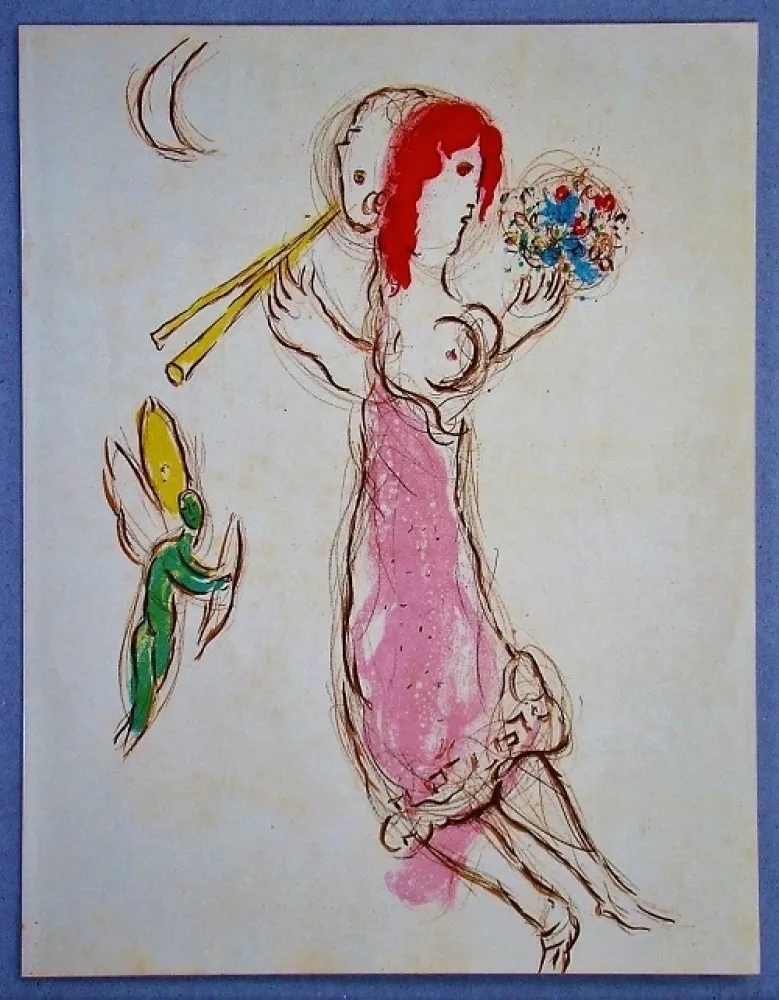 Litografía Chagall - Daphnis et Chloé