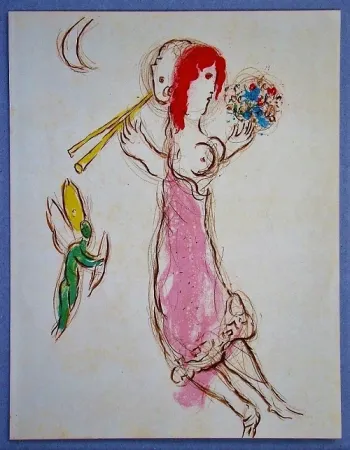 Litografía Chagall - Daphnis et Chloé