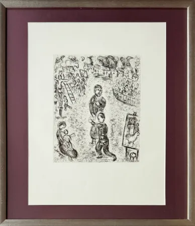 Grabado Chagall - De Mauvais Sujets - Planche II