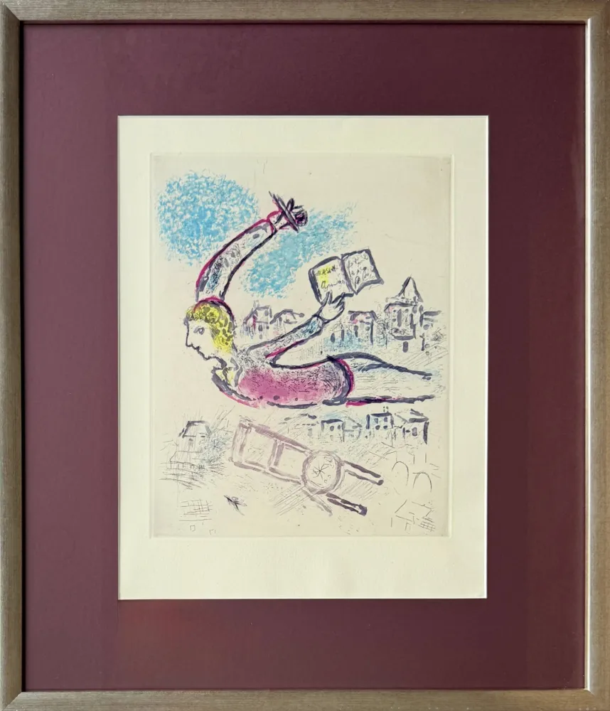 Aguafuerte Y Aguatinta Chagall - De Mauvais Sujets - Planche V