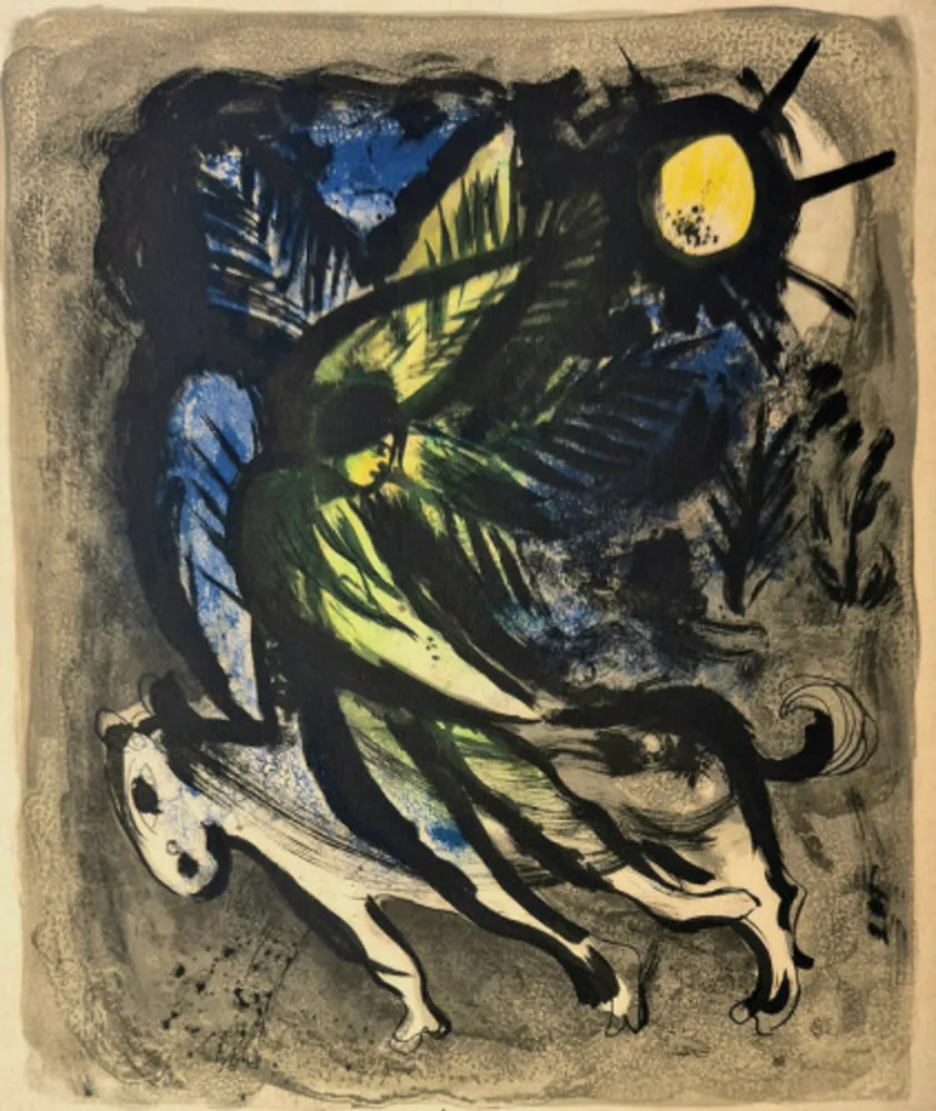 Litografía Chagall - Der Engel (The Angel)