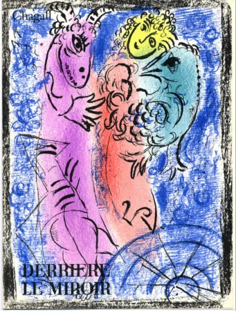 Libro Ilustrado Chagall - Derrière Le Miroir N° 132. CHAGALL. 2 LITHOGRAPHIES ORIGINALES EN COULEURS (Octobre 1962)
