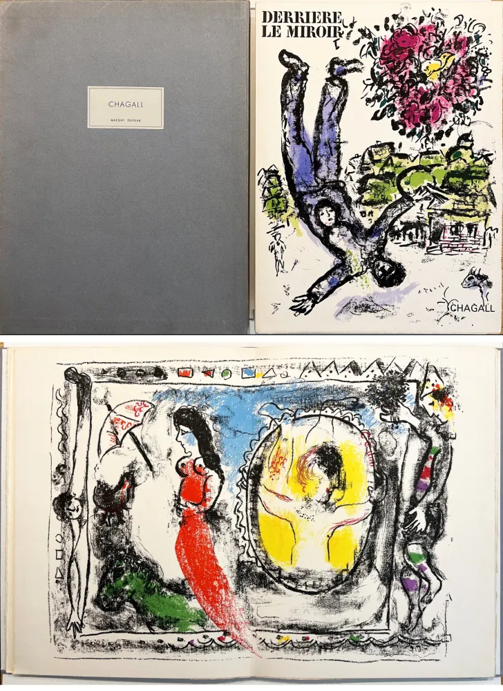 Libro Ilustrado Chagall - DERRIÈRE LE MIROIR N° 147 (1964). TIRAGE DE LUXE SUR ARCHES.
