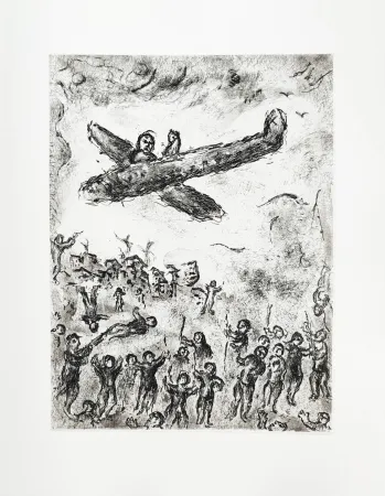 Aguafuerte Chagall - Et sur la terre