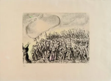 Aguafuerte Chagall - Exodus From Egypt