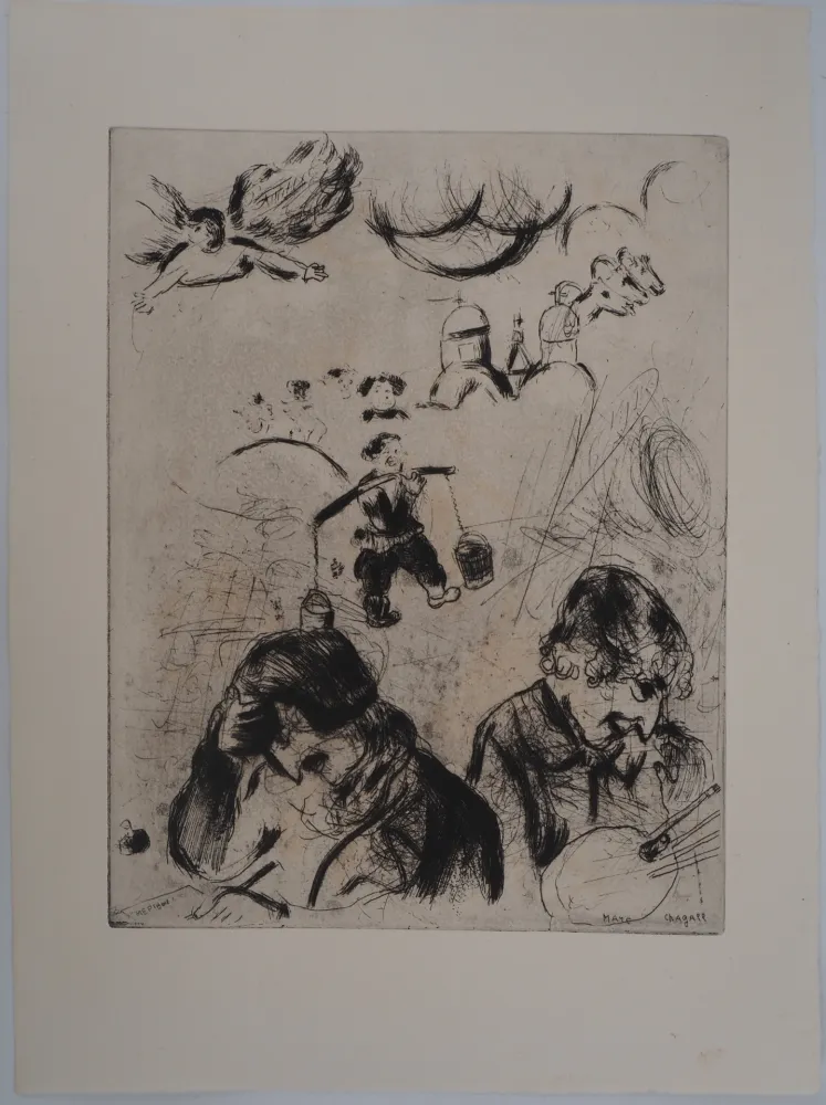 Grabado Chagall - Gogol et Chagall