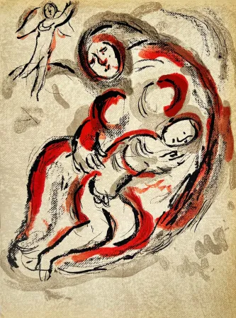 Litografía Chagall - Hagar in the Desert