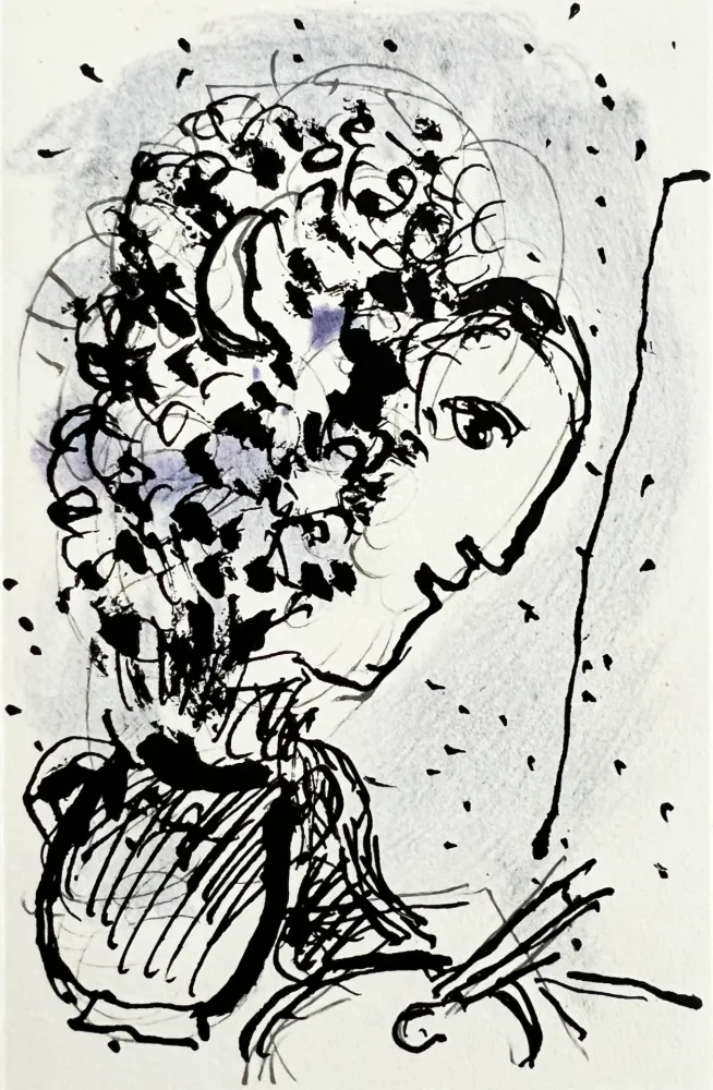 Litografía Chagall - Invitation for an Exhibition
