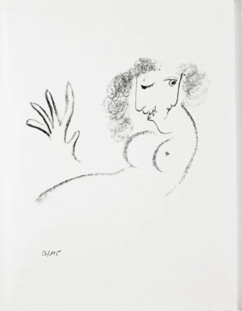 Litografía Chagall - Jean Cassou: vingt-deux poèms