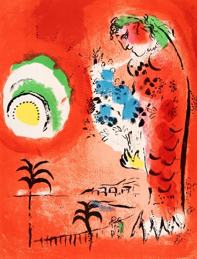 Litografía Chagall - La Baie des Anges