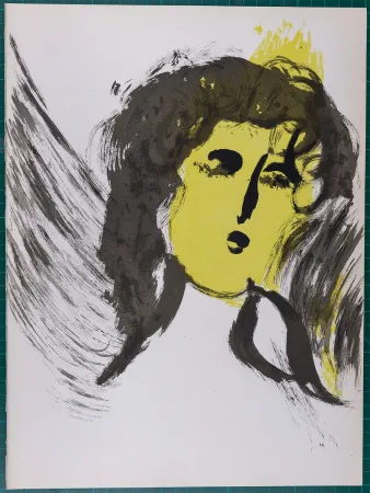 Litografía Chagall - La Bible : Ange, 1956