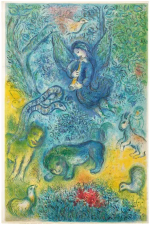 Litografía Chagall - La Flûte Enchantée (The Magic Flute)