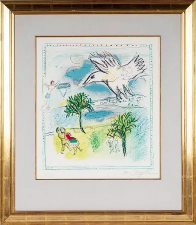 Litografía Chagall - La Grande Corniche