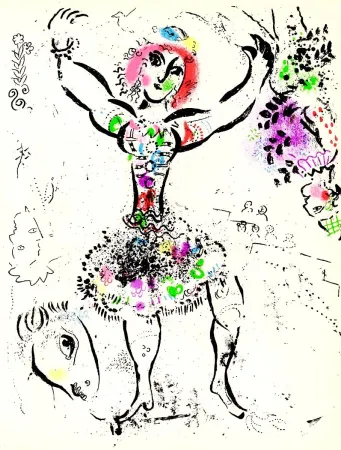 Litografía Chagall - La Jongleuse