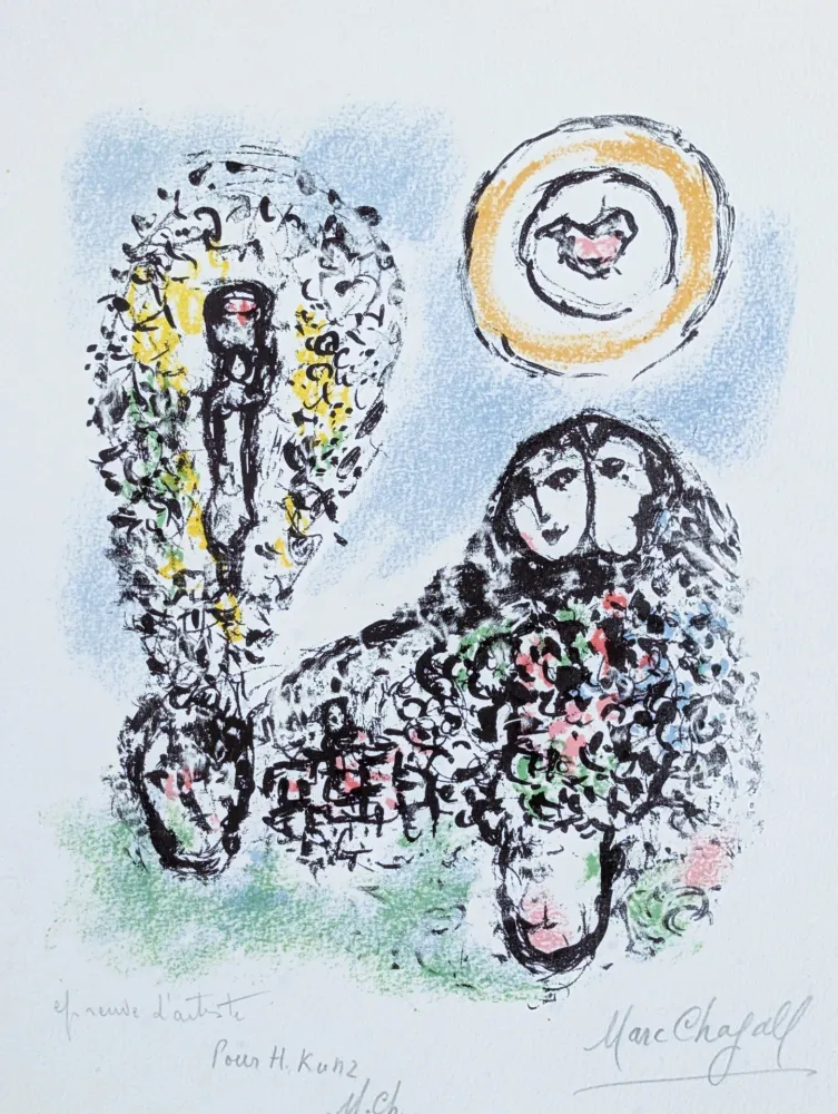 Litografía Chagall - La Mise en mots 