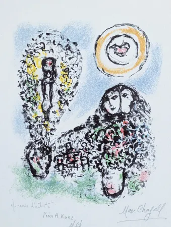 Litografía Chagall - La Mise en mots 