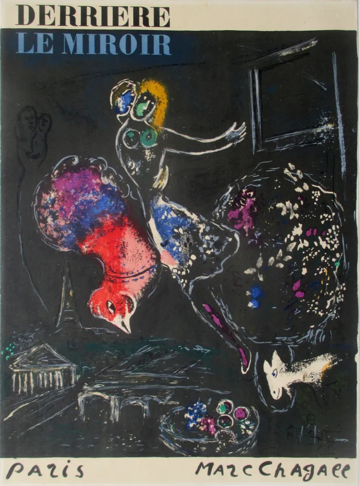 Litografía Chagall - La Nuit a Paris