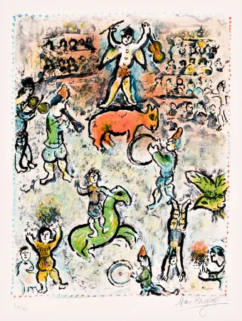 Litografía Chagall -  La Parade au Cirque 