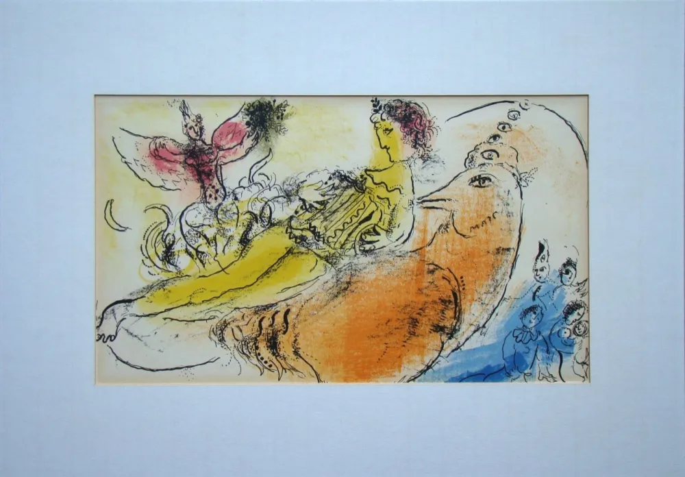 Litografía Chagall - L'Accordéoniste
