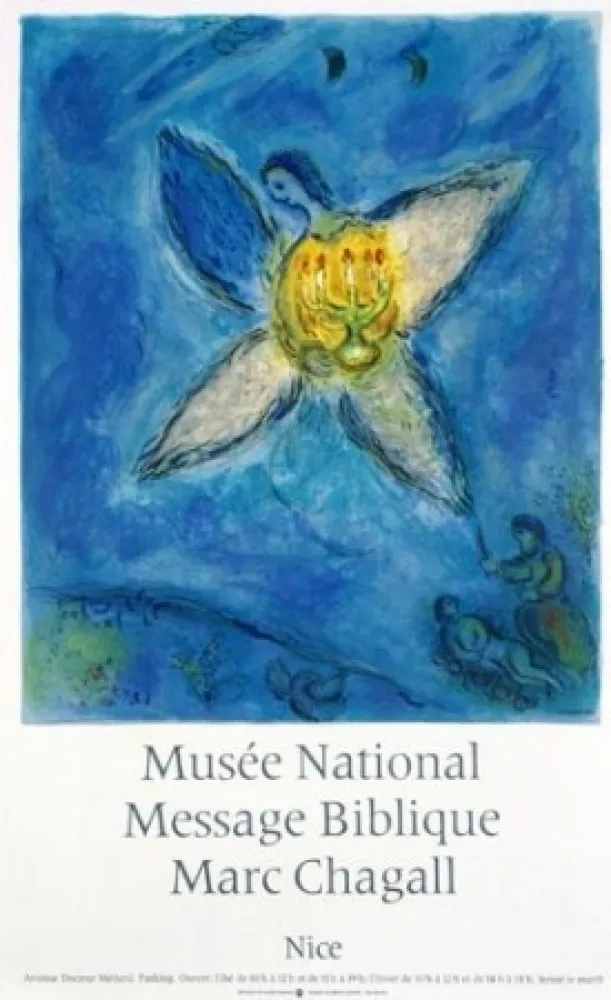 Litografía Chagall - LAnge au Chandelier