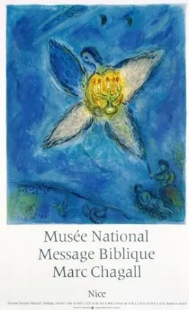 Litografía Chagall - LAnge au Chandelier