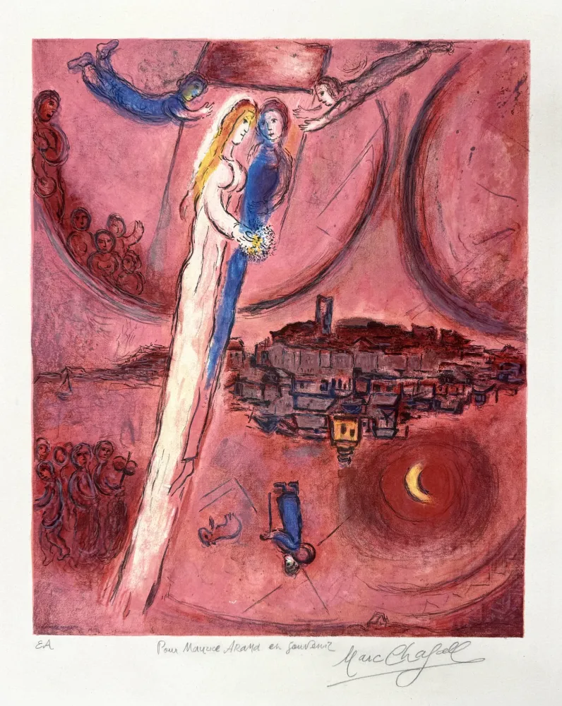 Litografía Chagall - Le Cantique des Cantiques