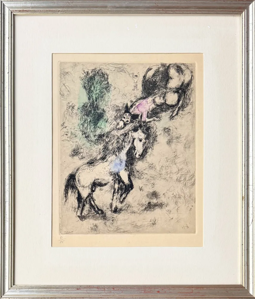 Aguafuerte Chagall - Le Cheval et l'Âne (The Horse and the Donkey)