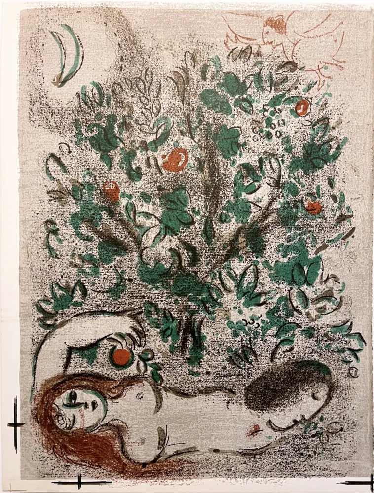 Litografía Chagall - LE PARADIS (II) (Dessins pour la Bible, 1960)