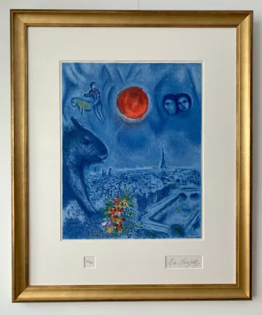 Litografía Chagall - Le Soleil de Paris