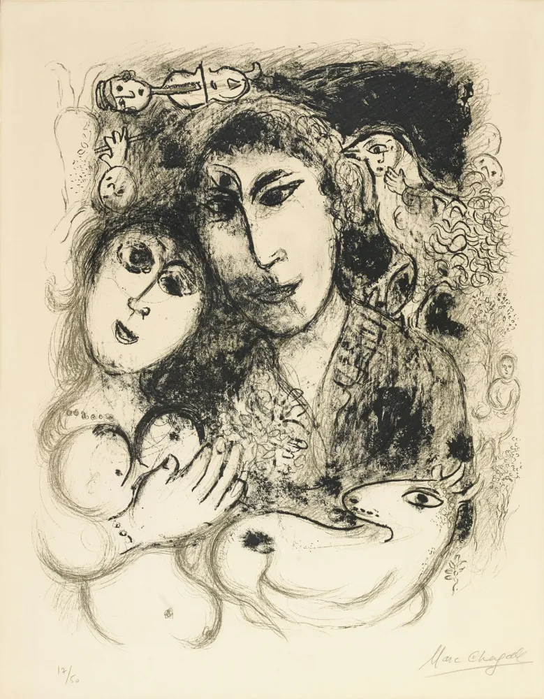 Litografía Chagall - Le sortilege