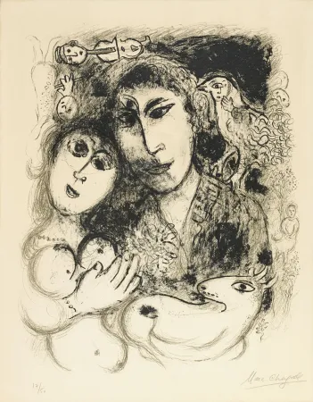 Litografía Chagall - Le sortilege