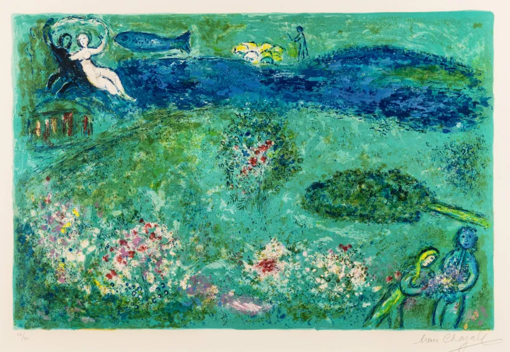Litografía Chagall - Le Verger (The Orchard)
