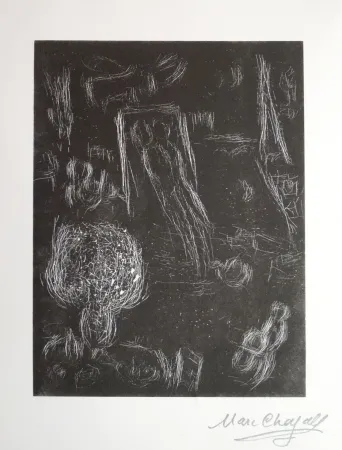 Linograbado Chagall - L'envol