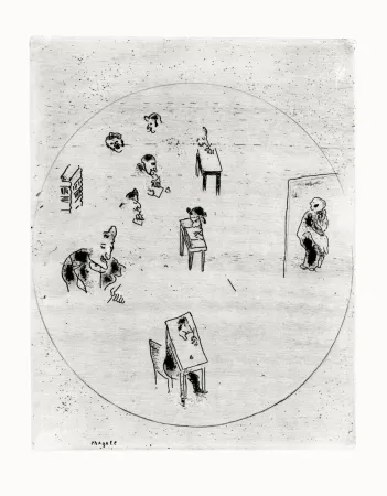 Aguafuerte Chagall - Les Ames Mortes