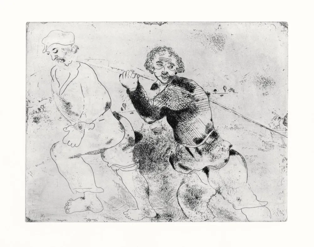 Aguafuerte Chagall - Les Ames Mortes