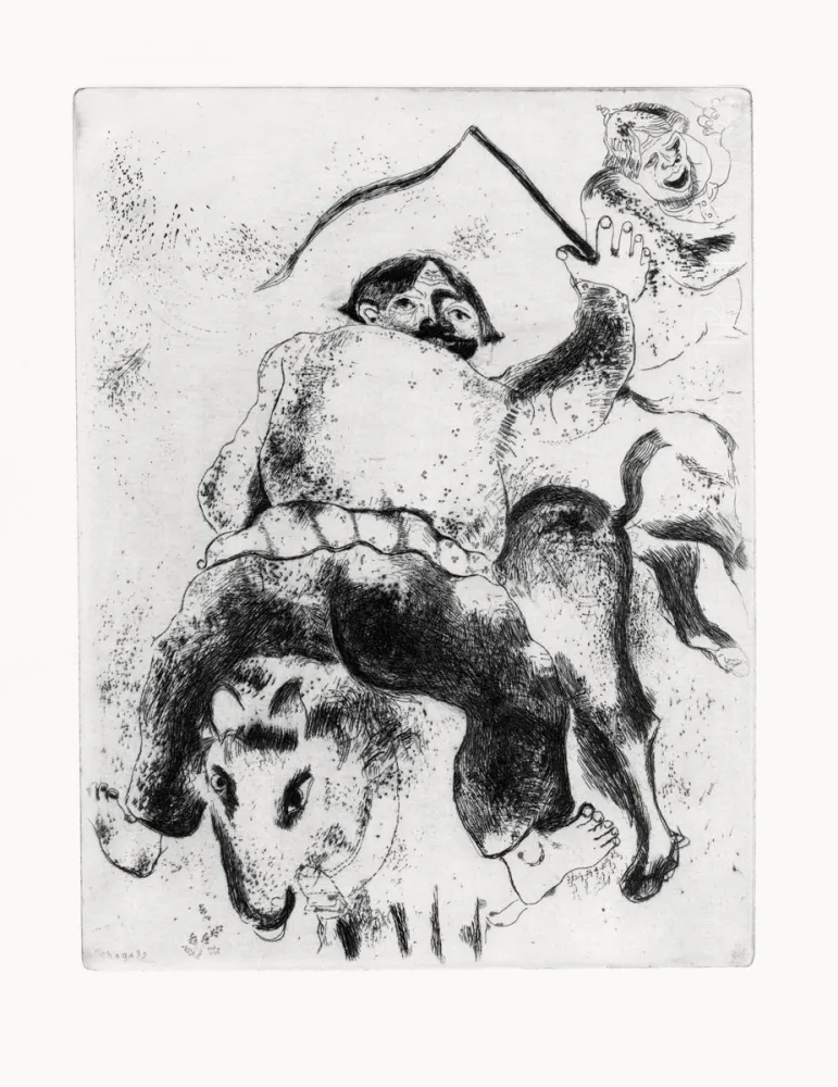 Aguafuerte Chagall - Les Ames mortes
