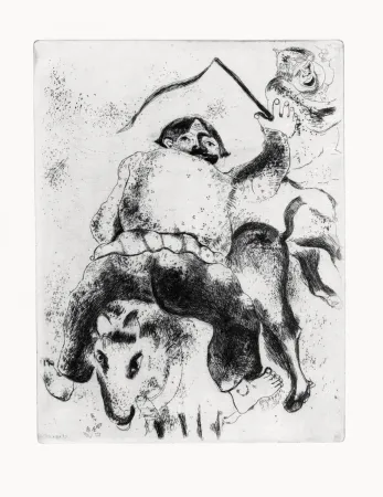 Aguafuerte Chagall - Les Ames mortes