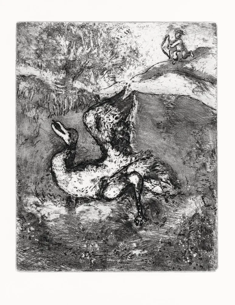 Aguafuerte Chagall - Les Fables de La Fontaine
