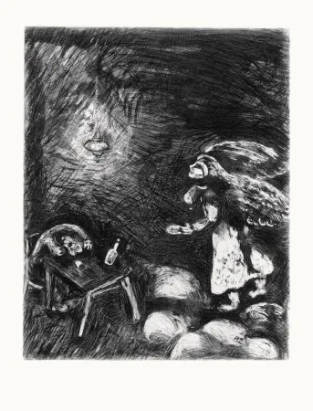 Aguafuerte Chagall - Les Fables de La Fontaine