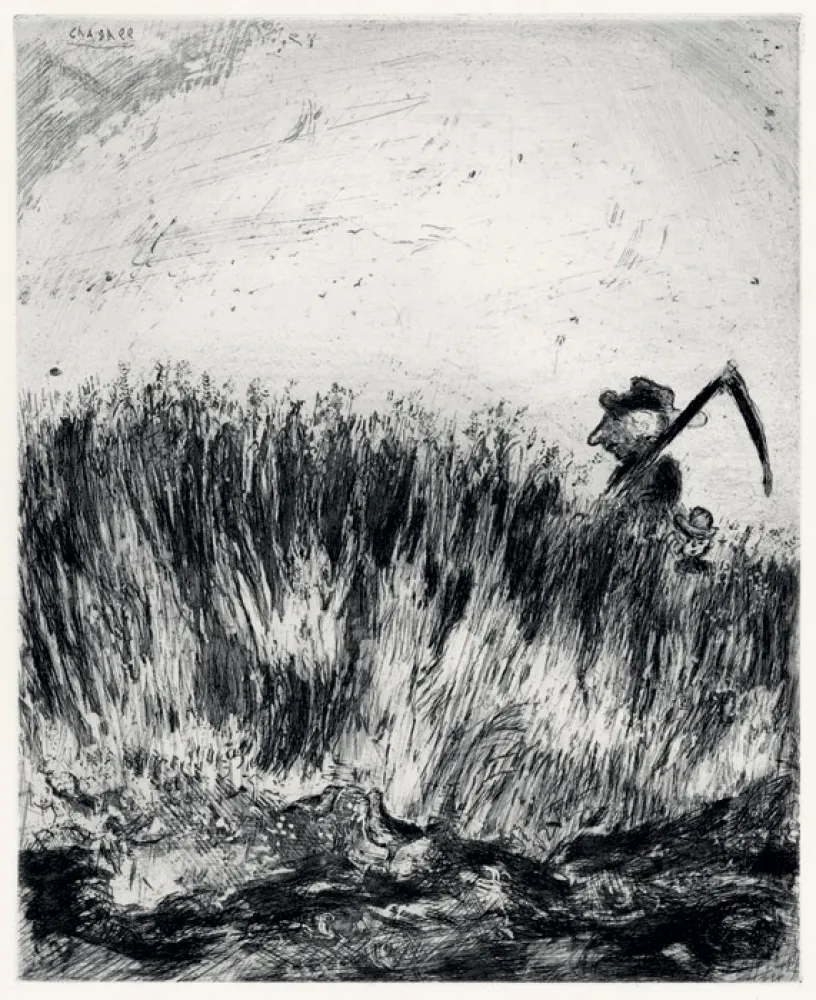 Aguafuerte Chagall - Les Fables de La Fontaine