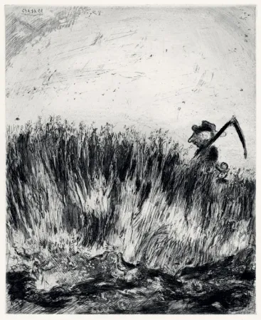 Aguafuerte Chagall - Les Fables de La Fontaine