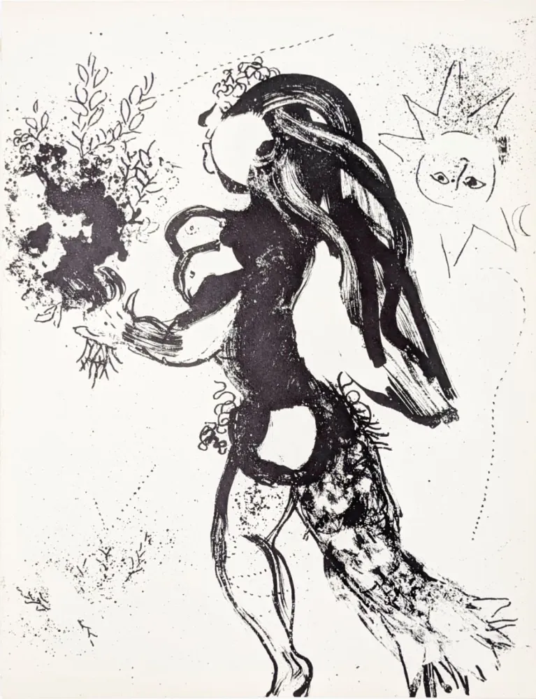 Litografía Chagall - L'offrande