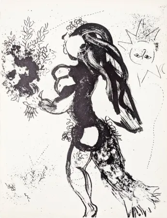 Litografía Chagall - L'offrande